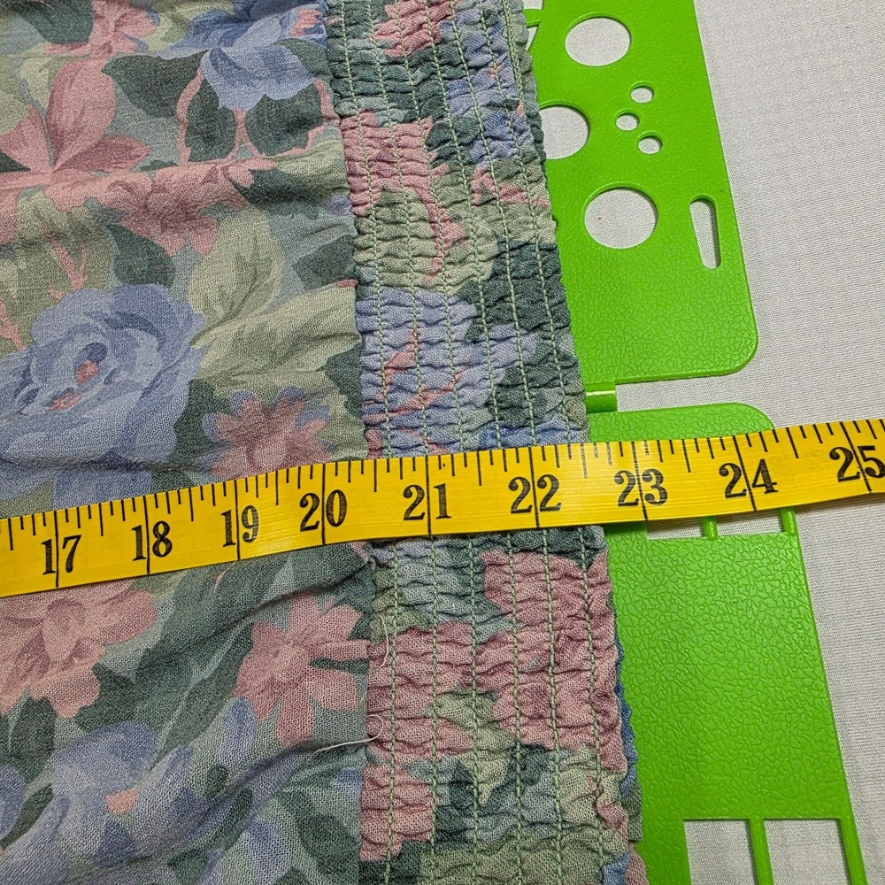 Alfred Dunner Women Floral Top Button Front Elastic Waist Vintage Cottage Core M - Picture 7 of 7